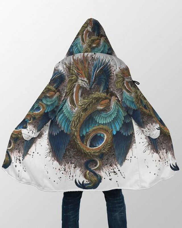 Pārrobežu karsti pārdots jauns vīriešu rudens un ziemas samta 3D animācijas pūķa apdruka Eiropas un Amerikas liela izmēra rāvējslēdzēja kapuci sporta krekls