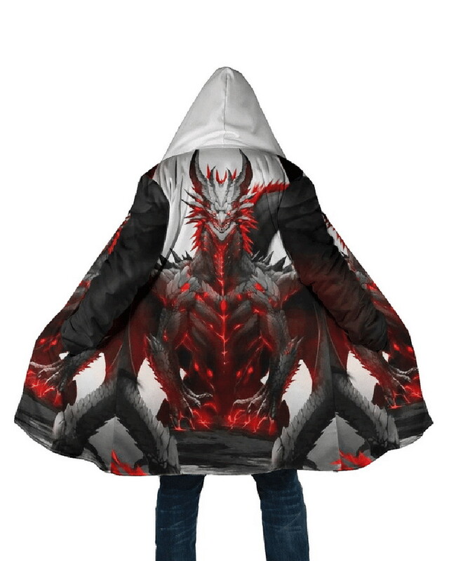 Pārrobežu karsti pārdots jauns vīriešu rudens un ziemas samta 3D animācijas pūķa apdruka Eiropas un Amerikas liela izmēra rāvējslēdzēja kapuci sporta krekls