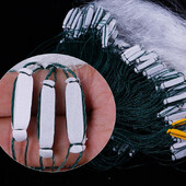 Jūros vandens žvejybos tinklelis Nešiojamas vieno sluoksnio monogijinis žiauninis tinklas Didelis sulankstomas žuvies tinklelis, skirtas ešeriams karšiams lydekai citrinžuvei