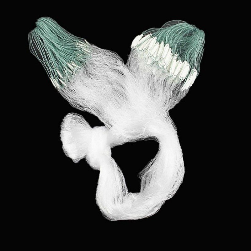 Jūros vandens žvejybos tinklelis Nešiojamas vieno sluoksnio monogijinis žiauninis tinklas Didelis sulankstomas žuvies tinklelis, skirtas ešeriams karšiams lydekai citrinžuvei