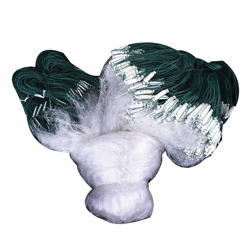 Jūros vandens žvejybos tinklelis Nešiojamas vieno sluoksnio monogijinis žiauninis tinklas Didelis sulankstomas žuvies tinklelis, skirtas ešeriams karšiams lydekai citrinžuvei