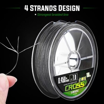 Japan Super Thiner 4 Strands Braided Fishing Line 100M/200M/300M Super Strong Smooth Multifilament Line Fishing for Carp Fishing