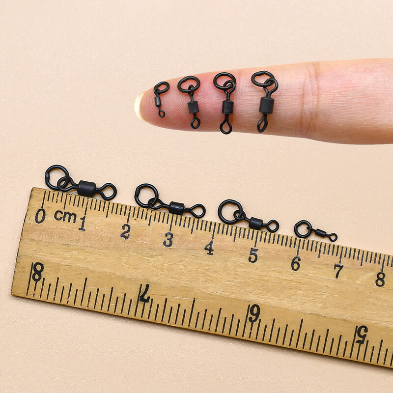 MNFT 40vnt. Greitai keičiamas lankstus žiedas, besisukantis įrenginys terminalo reikmenų karpių žvejybos reikmenys