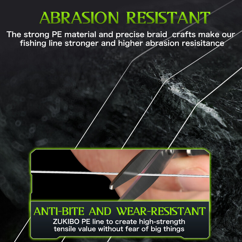 ZUKIBO Ultra Thinner Laser Nano fonott horgászzsinór 1000M 500M 300M 100M Szuperpuha Erős Multifil PE horgászzsinór Ponty