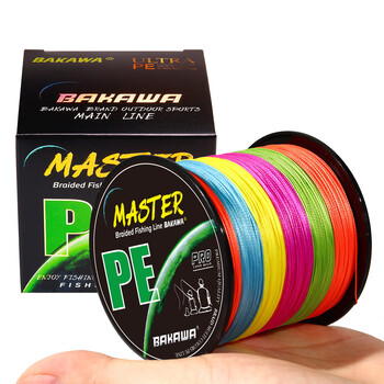 BAKAWA Carp Fishing Line 300M 500M 1000M 100M 4 Strands Braided Japan Multifilament PE Wire Super Strong Durable Smooth Tackle