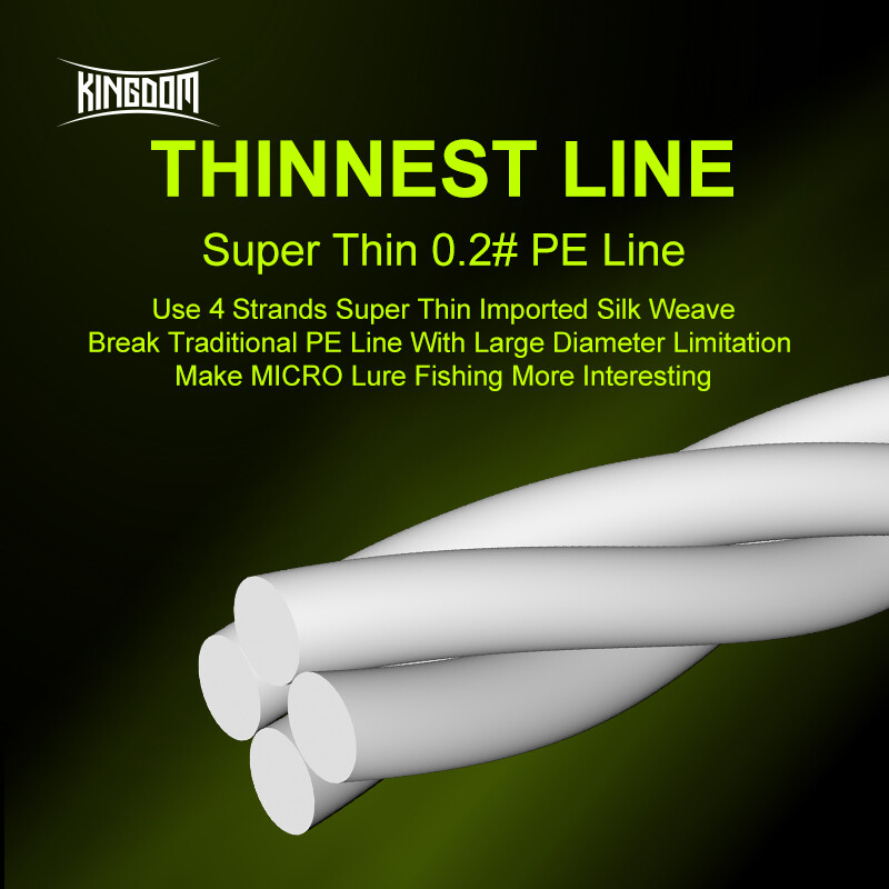 Kingdom horgászzsinórok 100 m 150 m 4 szálas fonott PE zsinór Japan Monofil 9-12LB Téli horgászathoz Multifil zsinór