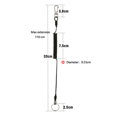 Húzós horgászrugalmas fémdrót Kötél hordozható erős, mágneses csatos szerszámok Horgászfogó Zsinór zsinór Többfunkciós olló