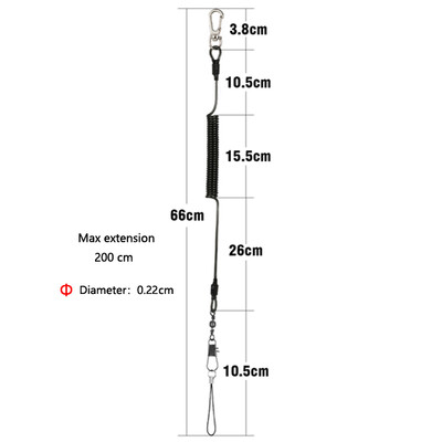 Húzós horgászrugalmas fémdrót Kötél hordozható erős, mágneses csatos szerszámok Horgászfogó Zsinór zsinór Többfunkciós olló