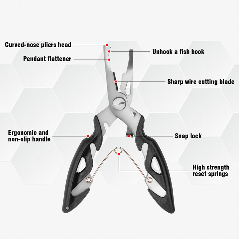 Húzós horgászrugalmas fémdrót Kötél hordozható erős, mágneses csatos szerszámok Horgászfogó Zsinór zsinór Többfunkciós olló