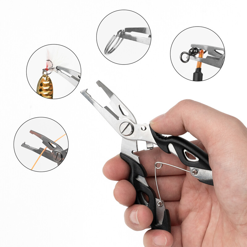 Húzós horgászrugalmas fémdrót Kötél hordozható erős, mágneses csatos szerszámok Horgászfogó Zsinór zsinór Többfunkciós olló