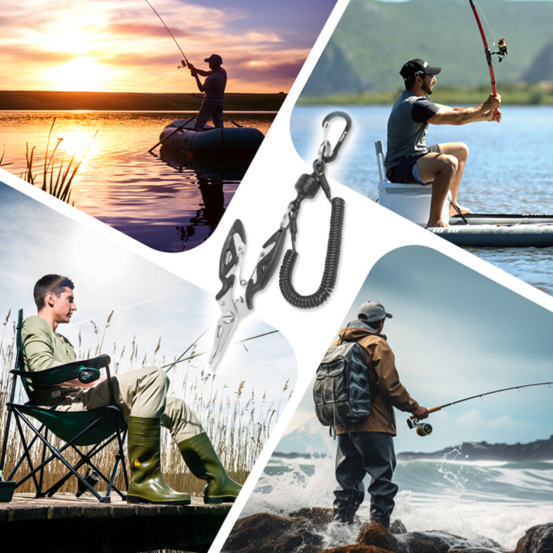 Húzós horgászrugalmas fémdrót Kötél hordozható erős, mágneses csatos szerszámok Horgászfogó Zsinór zsinór Többfunkciós olló