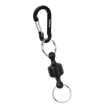 Pullther Hordozható acél elvesztésgátló horgászszerszámok Mágneses kültéri horgászcikkek gyorskioldó erős mágneses hordozható csat