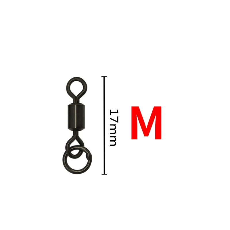 20db Pontyhorgász Micro Hook Ring Forgó Flexi Tartozékok Pontyhorgászáshoz Gördülő forgó gyűrűvel D-Rig Chod Rig Tackle-hez