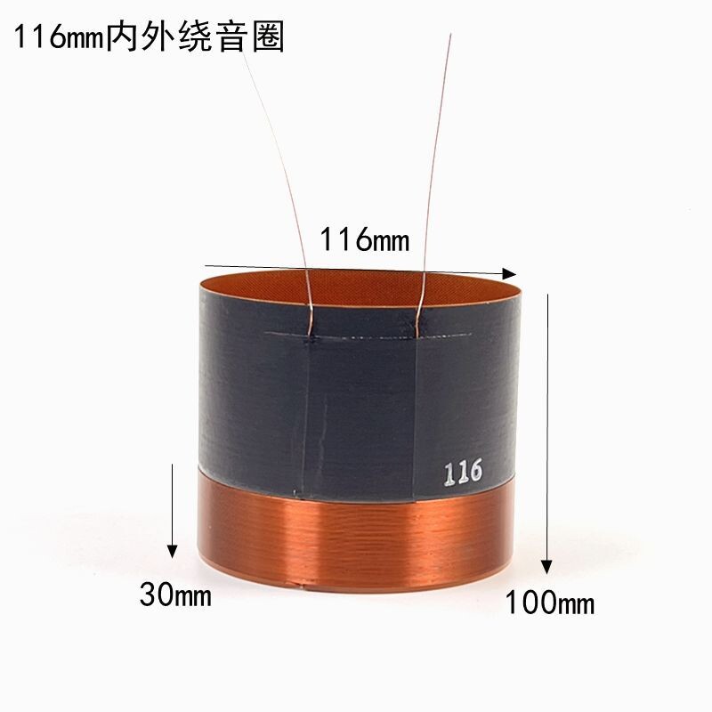 65,5/75,5/86/99,5/100/130 mm unutarnja i vanjska bas glasovna zavojnica 12 inča 15 inča 18 inča zavojnica