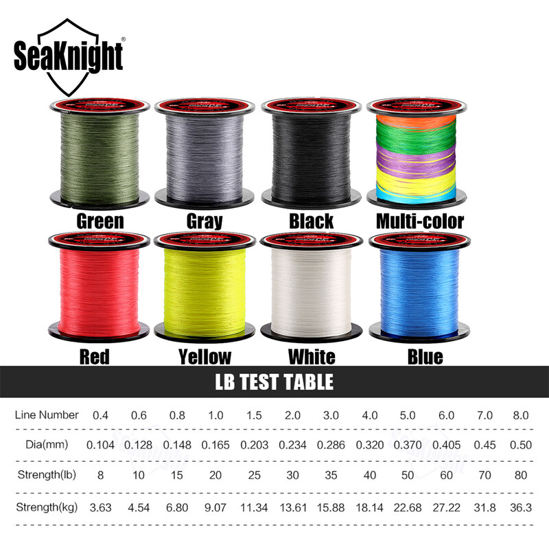 Marca SeaKnight TriPoseidon Seria 4 fire 300M PE Linie de pescuit împletită 8-60LB Linie de pescuit multifilament Pescuit neted la crap