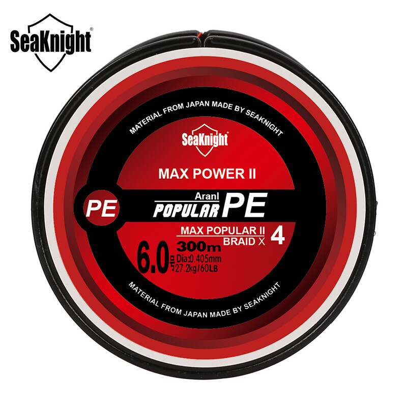 Marca SeaKnight TriPoseidon Seria 4 fire 300M PE Linie de pescuit împletită 8-60LB Linie de pescuit multifilament Pescuit neted la crap