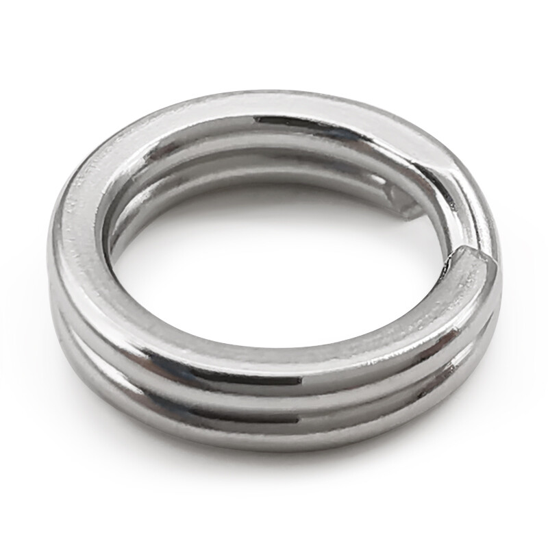 LUREHOLIC Inele despicate din oțel inoxidabil 304 de pescuit forjate de înaltă calitate 80% întărire cerc dublu 20 buc. per sac