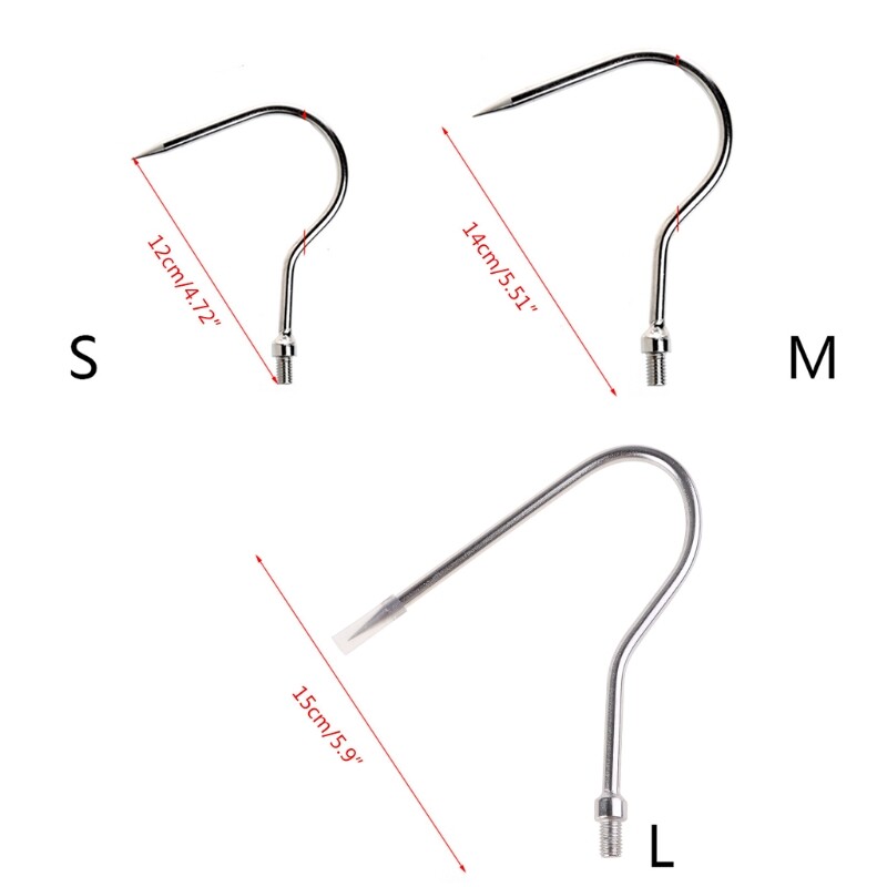 8mm/1db kültéri erős acél karmok fejes horoghoz Új