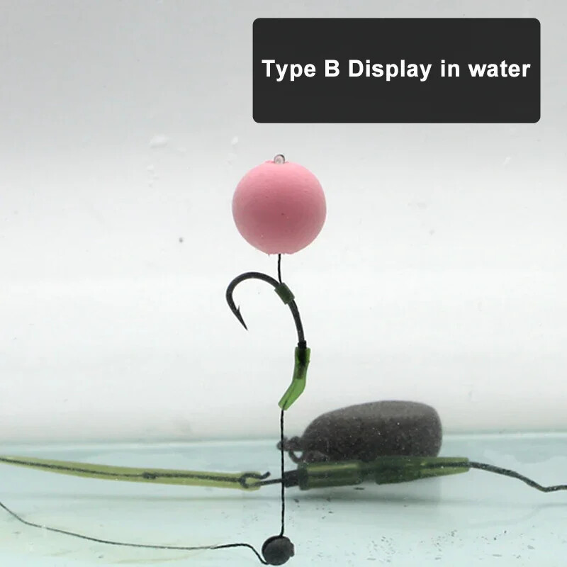 40db Pontyhorgász gubancmentes ujjak Csatlakozás horgászhorog gumicsúcs cső pozicionáló terminál pontyhorgász anyag