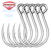 20 vnt., skirtas jūros vandeniui Žvejybos masalo atsarginis kabliukas Viengubas žuvies masalo kabliukas Inline Kabliukas Didelė akis Dydis 1/0 11/0 2 6 Aštrus anglies plienas