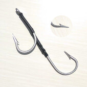 1 db rozsdamentes acél horog 1/0-13/0 nagyvad tonhal dupla horgász horgok hajó horgász horog cápa kardhal horog pesca horgászat