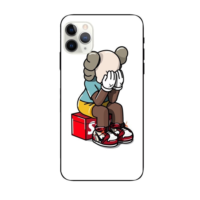 Piemērojams Apple 6/7/8P/14Pro/Max/13/XS/11TPU12 modes zīmola Samsung Sesame Street Black Big Hole