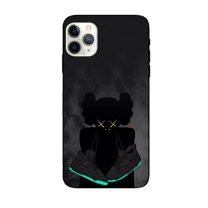 Piemērojams Apple 6/7/8P/14Pro/Max/13/XS/11TPU12 modes zīmola Samsung Sesame Street Black Big Hole