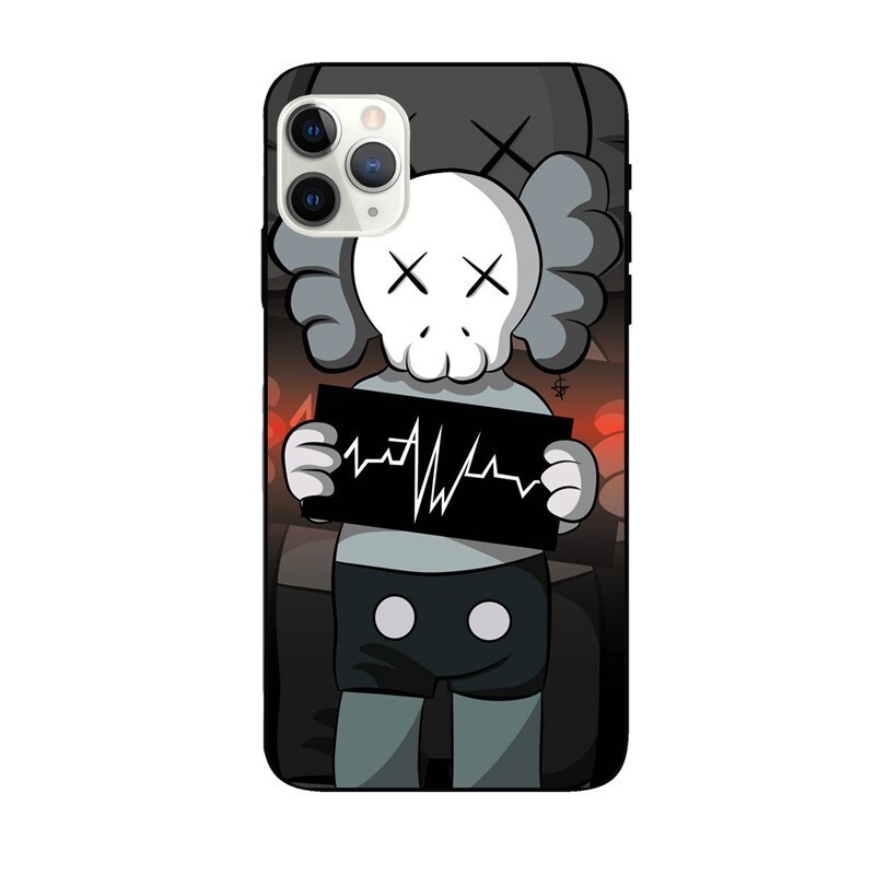 Piemērojams Apple 6/7/8P/14Pro/Max/13/XS/11TPU12 modes zīmola Samsung Sesame Street Black Big Hole