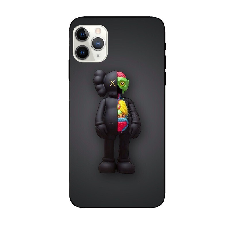 Piemērojams Apple 6/7/8P/14Pro/Max/13/XS/11TPU12 modes zīmola Samsung Sesame Street Black Big Hole