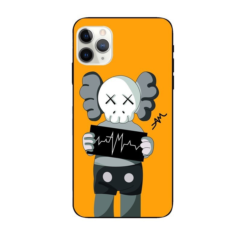 Piemērojams Apple 6/7/8P/14Pro/Max/13/XS/11TPU12 modes zīmola Samsung Sesame Street Black Big Hole