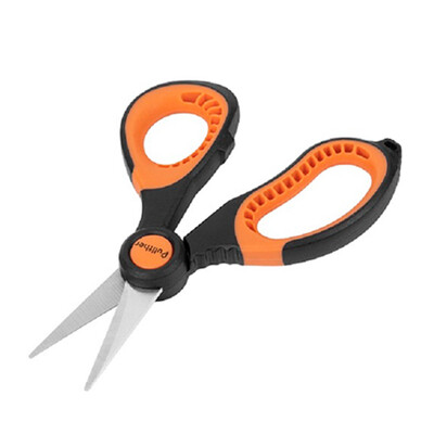 Pullther Horgászat Használat Rozsdamentes acél olló Rögzítő fém kötél Csatlakozás PE horgászzsinór speciális olló Horgászszerszámok