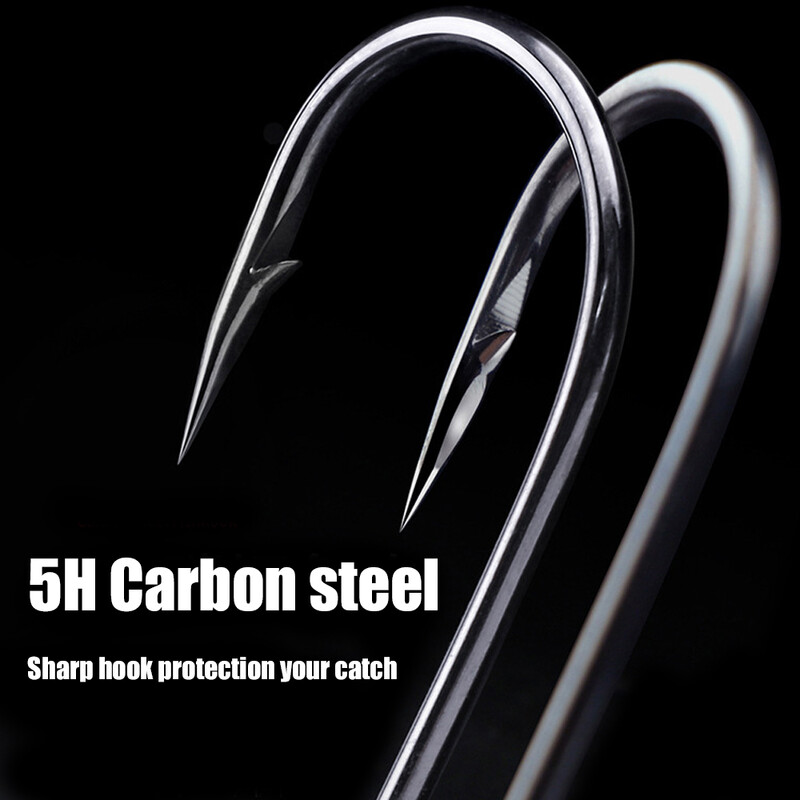 B&U NED kabliukas ant galvos, 2 g-14 g Visų dydžių apvalus rutulinis kabliukas be piktžolių ilgakočio antriniai kabliukai, skirti minkštai sliekų žvejybai