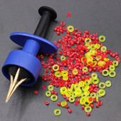 Karpių žvejybos masalo juostos įrankių rinkinys Metodas Tiekimo įrenginys Žvejybinės lervos kirmėlės surišimo juosta Boilie jungtis Žuvies priedai Priedai