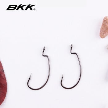 BKK 9003 Series 8-12 τμχ/συσκευασία Wide Gape Offset Hooks Fishing Worm Hook For Soft Worm Lure Bass Barbbed Carp Crank Fishing Hook