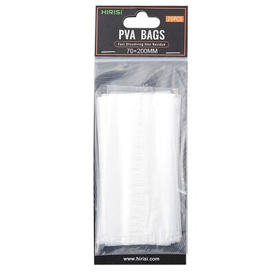 20db Ponty horgász PVA táska horgászfelszereléshez Kiegészítő Ponty Bojlik és Pellet Gyorsan Oldódó PVA zsákok Ideális pontyhorgászáshoz