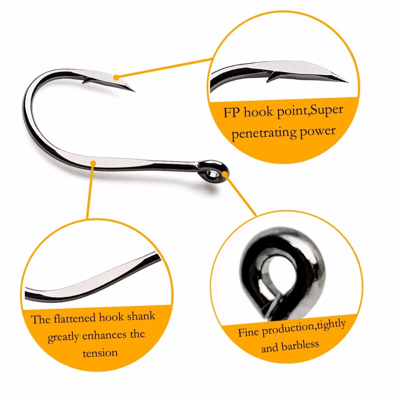 Itin aštrūs kabliukai „Chinu Ring“ kaltiniai aukštos anglies plieno kabliukai