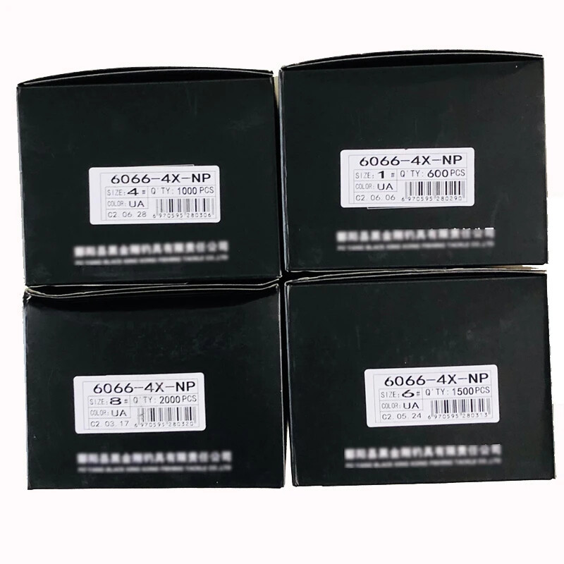 BKK 6066-4X-NP UltraAntirust Treble Hook BT663-UA trigubi kabliukai 1/0 - 8# kabliukas, skirtas žvejybai gėlame vandenyje