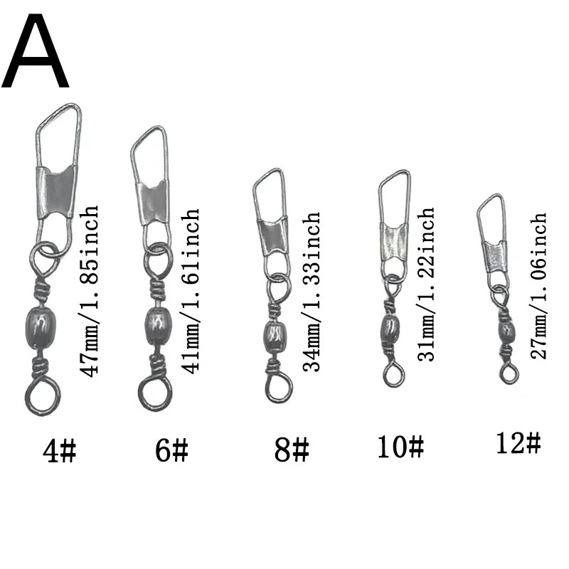 50/200 db horgászcsatlakozó és kis horgász kiegészítők
