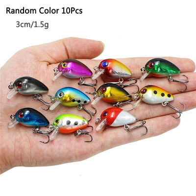 Crankbaits Set Jauktas krāsas Bait Fishing Lure Lot Minnow Vobleris Bass Swimbait Sea Swim Hard Lures Grimšanas piederumi pesca