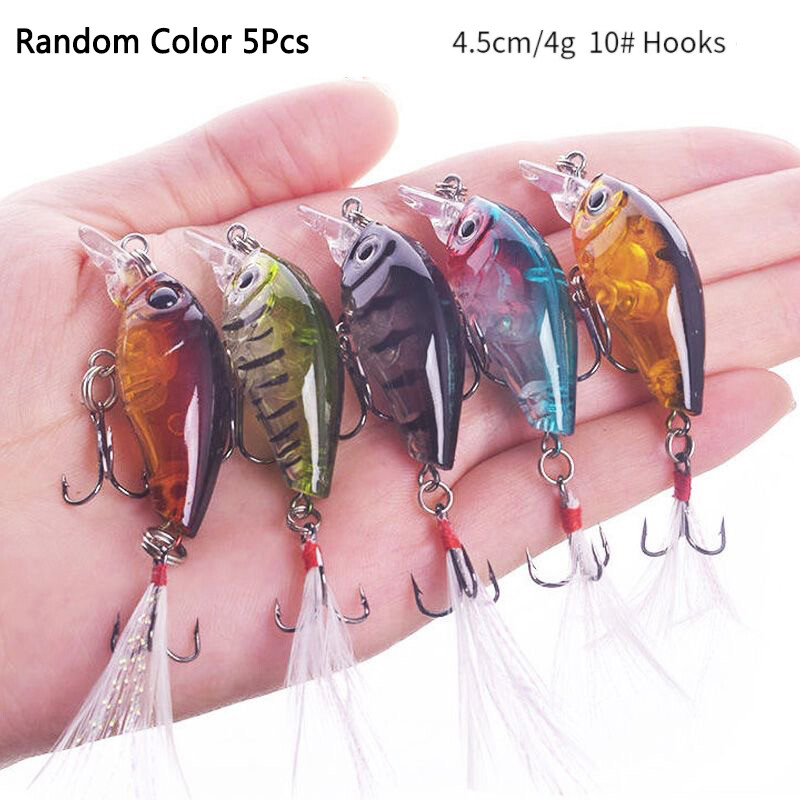 Crankbaits Set Jauktas krāsas Bait Fishing Lure Lot Minnow Vobleris Bass Swimbait Sea Swim Hard Lures Grimšanas piederumi pesca