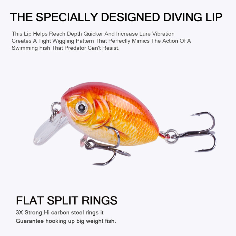 Mini Crank Bait, 40mm