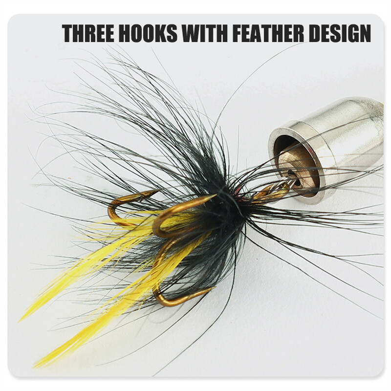 5db Fishing Lure Spinner csali, Bass Trout Salmon Hard Metal Spinner Baits Kit felszerelés dobozokkal