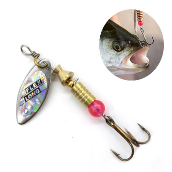 Μεταλλικό κουτάλι Spinner Fishing Lure 10 τμχ Σετ Κουτάλι Στροφαλοφόροι Ψάρεμα Wobblers for Pike Crochet Kit Τεχνητό δόλωμα