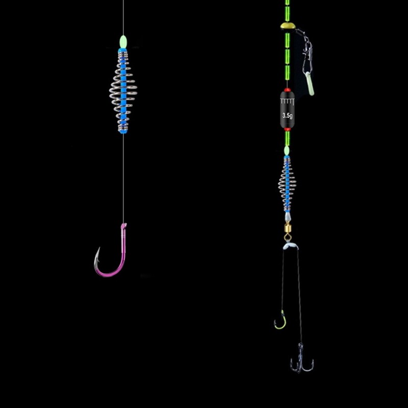 5/10/30gab/partija karpu makšķerēšana pavasara māneklis Feeder makšķerēšanas ēsmas būris karpu zvejai svaigā un sāļajā ūdeņos.