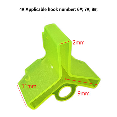 50db Horgászhorog Motorháztetők Több méretű háromszögű horogvédő védőburkolat Biztonsági karcolásgátló sapka Horgászfelszerelés tartozékok