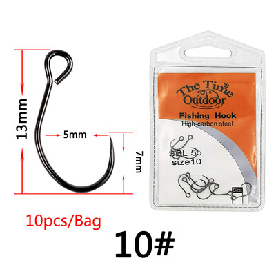 THE TIME BRAND Big Ring mānekļu āķis mini crankbait un maziem minnow mānekļiem Barbless zivju āķiem