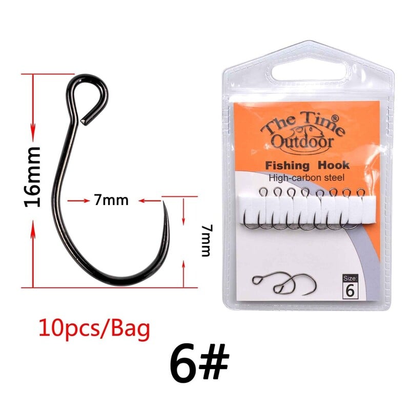 THE TIME BRAND Big Ring mānekļu āķis mini crankbait un maziem minnow mānekļiem Barbless zivju āķiem