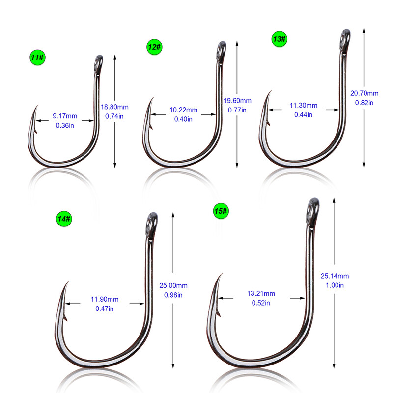 Goture 500tk/partii Püügikonksud #6 #7 #8 #9 #10 #11 #12 #13 #14 #15 Mageveepüügi Konksud karpkalapüügi tarbed