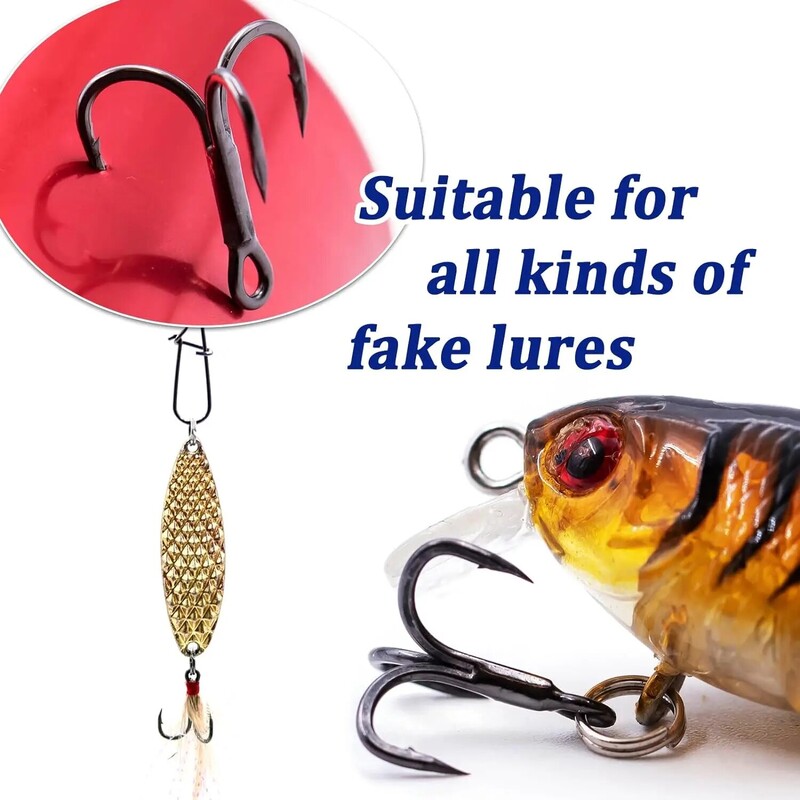 6x erős horgász horgok magas horgok horog frissítéshez vágópenge rövid szárú fekete nikkel 20 db 8# 6# 4# 2# 1# 1/0# 2/0# 3/0#