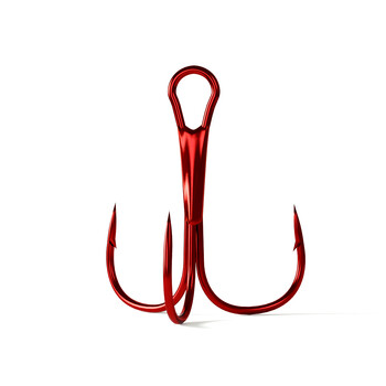 Θάλασσα. Yolo 10Pcs Fishing Hook 1#-12# Red Barbed Triple FISHHOOK Overstriking Fishing Tackle High Carbon Steel Treble Hook